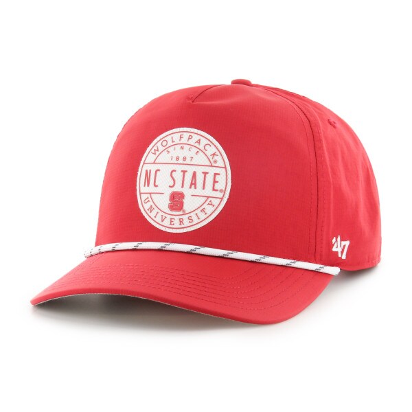 Red Structured Adjustable Snapback